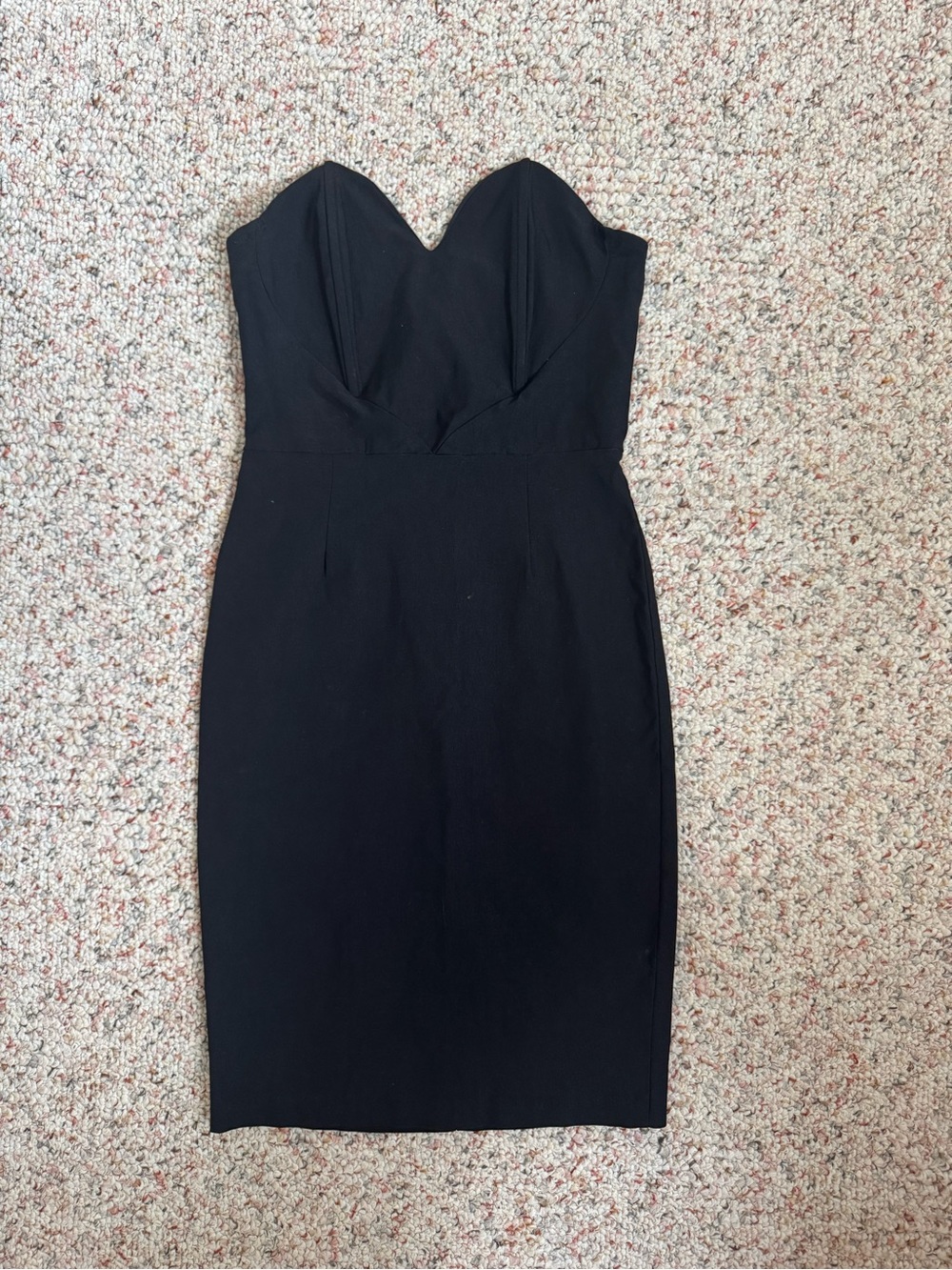 Strapless Black Sheath Dress - Classic Cocktail Style